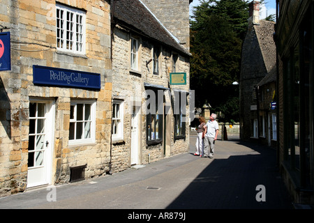 Stow on the Wold Scène de rue Banque D'Images