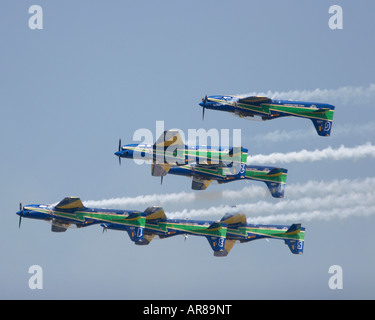 La fumée du Brésil, l'équipe de vol acrobatique de l'Escadron volant à l'envers Banque D'Images