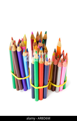 Des paquets de crayons de couleur Banque D'Images