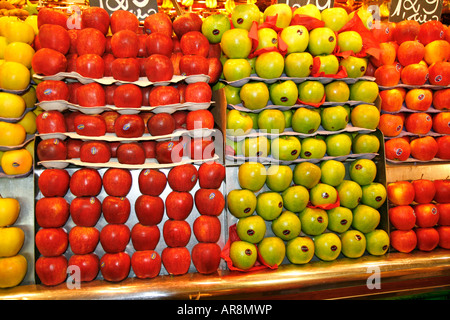 Marché de La Boqueria Barcelona Banque D'Images