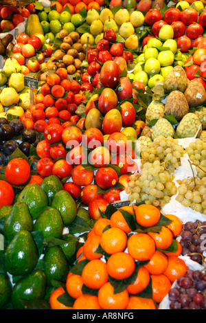 Marché de La Boqueria Barcelona Banque D'Images