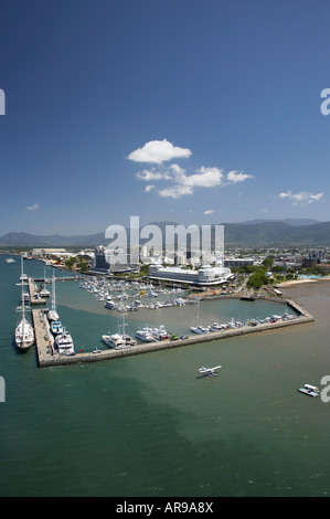 Pier Marina Cairns North Queensland Australie aerial Banque D'Images