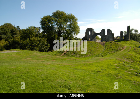 Château en ruine à Newcastle Emlyn, Carmarthenshire,à l'ouest du pays de Galles. Banque D'Images