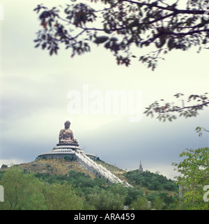 Plus Grand Bouddha, monastère Po Lin, Hong Kong, Chine Banque D'Images