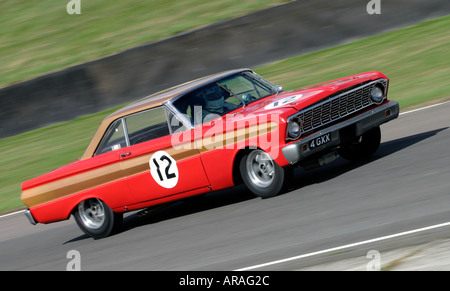 1964 Ford Falcon Sprint, Alan Jones au Goodwood Revival Banque D'Images