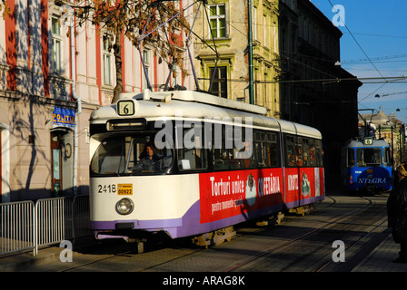 Le Tram Timisoara Roumanie Banque D'Images