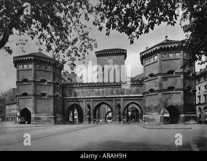 Géographie / voyages, Allemagne, Munich, Isartor, voir, 1930, , Banque D'Images