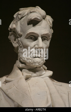 Près de la statue d'Abraham Lincoln au Lincoln Memorial à Washington DC Banque D'Images