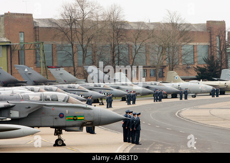 Aile de Marham GR4 Les tornades à RAF Marham Norfolk Royaume Uni Banque D'Images