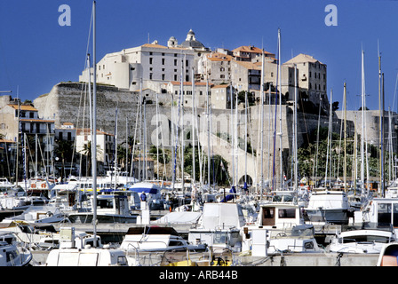 Le port de Calvi Corse Banque D'Images
