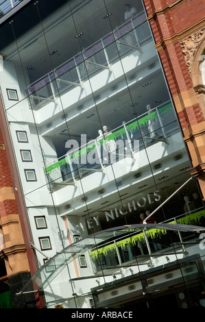 Détail magasin Harvey Nichols LEEDS YORKSHIRE ANGLETERRE Banque D'Images