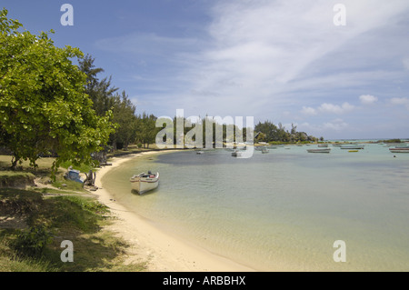 Géographie / billet, Maurice, paysages, Cap Malheureux, avec des bateaux, côte-Additional-Rights Clearance-Info-Not-Available Banque D'Images