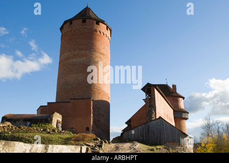 Turaida Castle près de Sigulda Lettonie Banque D'Images