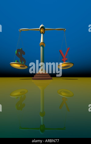 L'équilibre financier Banque D'Images