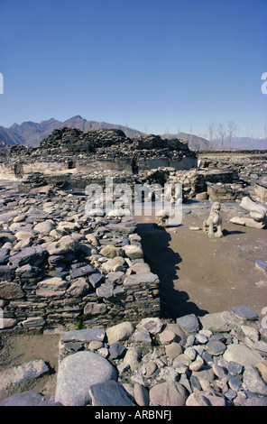 'Ruines, vallée de Swat, dans la province frontalière du Nord-Ouest, au Pakistan, en Asie Banque D'Images