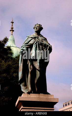 Une statue de George IV à Brighton, UK Banque D'Images