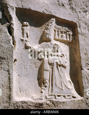 Rock Hittite, la sculpture de la Turquie, de l'Eurasie Banque D'Images