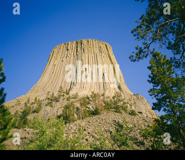 Devil's Tower National Monument, Wyoming, USA Banque D'Images