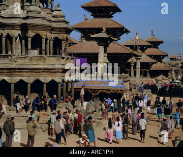 Durbar Square, Patan, Vallée de Kathmandou, Népal, Asie Banque D'Images