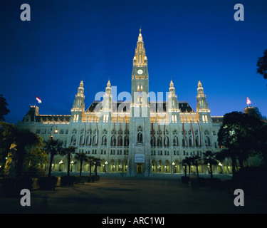 Hôtel de ville (Rathaus), Vienne, Autriche, Europe Banque D'Images