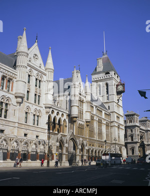 Palais de justice (Royal Courts of Justice), Fleet Street, Londres, Angleterre, Royaume-Uni, Europe Banque D'Images