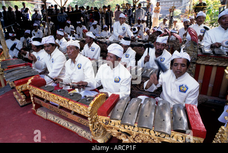 Bali Ubud gamelan musique mariage mariage Indonésie Banque D'Images