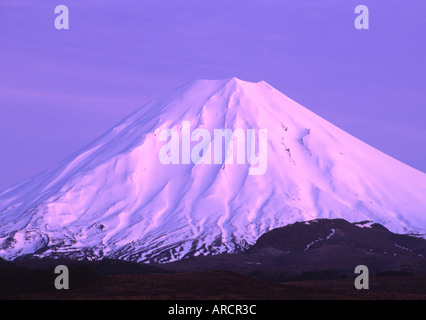 Le mont Ngauruhoe, Nouvelle-Zélande Banque D'Images