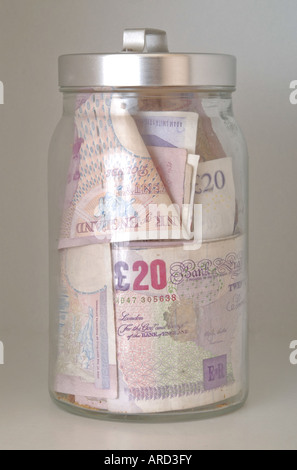 Pot d'argent, réserve d'argent, savings jar Banque D'Images