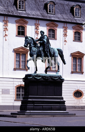 Weimar, Carl-August-Denkmal, Banque D'Images