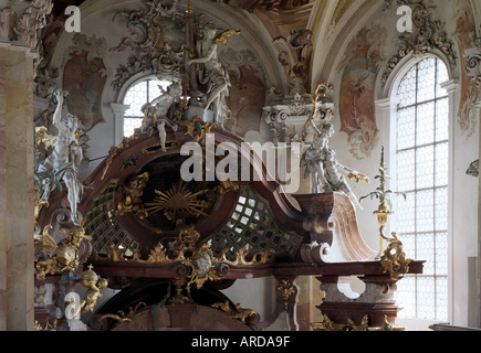 Klosterkirche, Altardetail, Birnau Banque D'Images