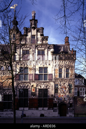 La façade, Delft, Gemeenlandshuis Banque D'Images