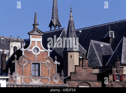 Nimègue, Großer Markt, Kerkboog und Stevenskerk, Détail Banque D'Images