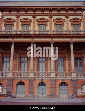 Avant de la Musée des beaux-arts, Nice, France Banque D'Images