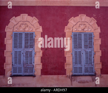 Windows du Musee Matisse, Nice, France Banque D'Images