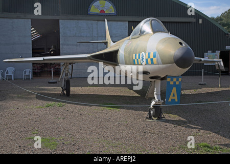 Hawker Hunter FGA9 Flixton aviation museum Suffolk Angleterre Banque D'Images