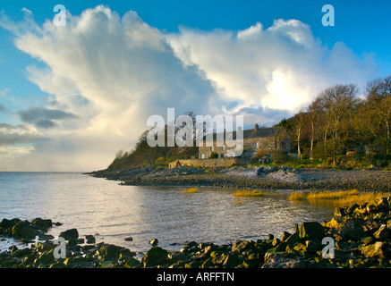 Jenny Brown's Point, près de Silverdale, Lancashire, England UK Banque D'Images