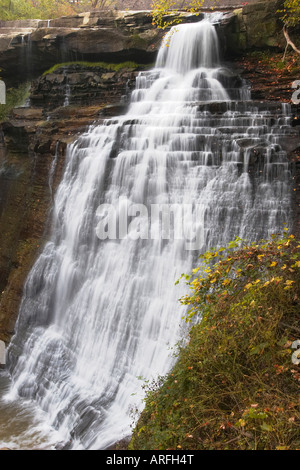 En chutes Brandywine Parc national de Cuyahoga Valley en Ohio Banque D'Images