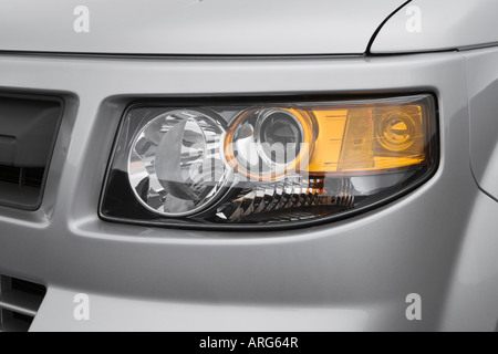 2007 Honda Element SC en argent - Phare Banque D'Images