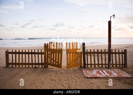 Guide sur la plage Banque D'Images