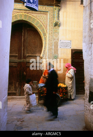 Fes el Bali l'ancienne médina Fès Fès-Boulemane le nord du Maroc, Maghreb, Afrique du Nord marocain Banque D'Images