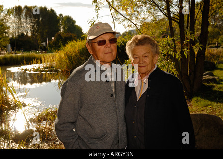 Vieux couple. Banque D'Images