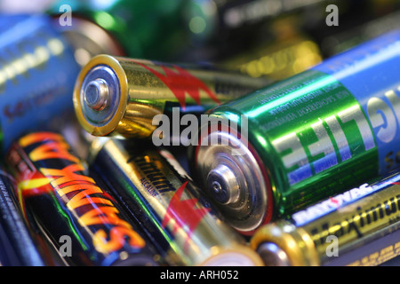 La charge de la batterie à sec de l'accumulateur Banque D'Images