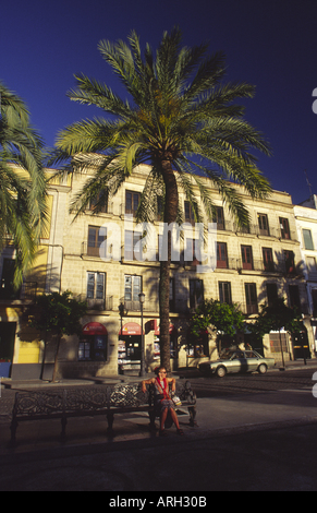 La place principale à Jerez de la frontera Banque D'Images