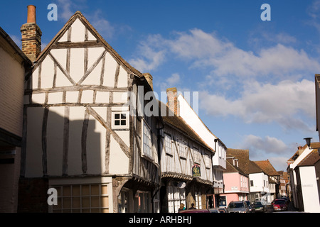 Sandwich Kent Royaume-uni Strand Street les tisserands bâtiment médiéval en bois Maisons de tisserands flamands des réfugiés Banque D'Images