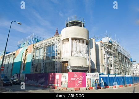 Les travaux de construction du nouveau Debehams magasin au centre commercial Hound Hill, Blackpool, Royaume-Uni Banque D'Images