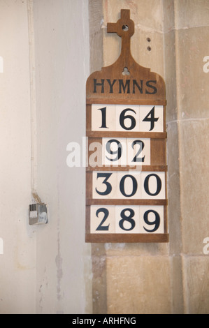 Conseil de l'hymne de l'église Banque D'Images