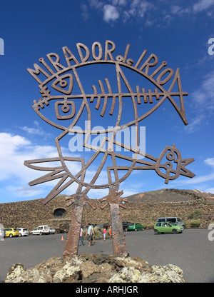 Mirador del Rio Lanzarote conçu par Cesar Manrique Banque D'Images