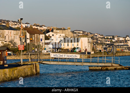 Cornwall Falmouth, Royaume-Uni. La ville, près du Visitor's Yacht Haven Banque D'Images