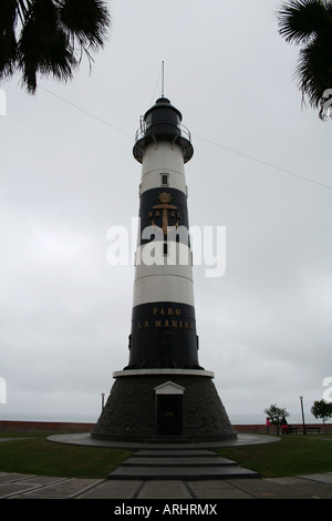Leuchtturm Miraflores Lima Pérou Banque D'Images