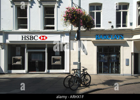 L'université de Cambridge la ville deux rival les locaux adjacents Banque D'Images